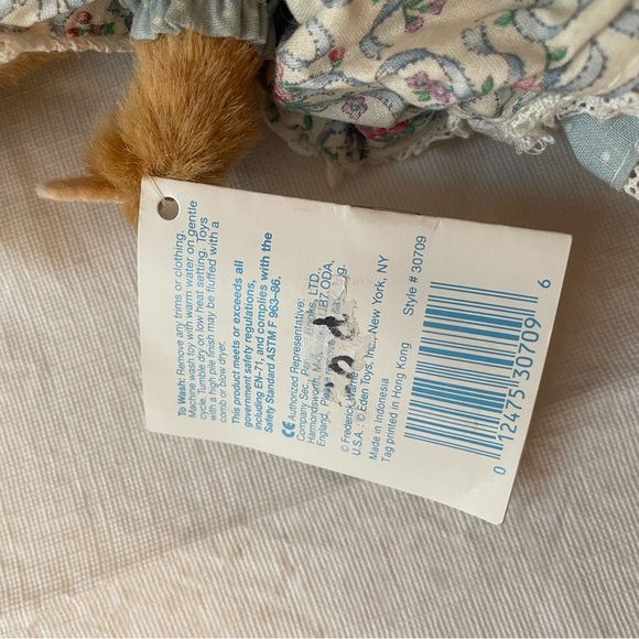 Vintage Beatrix Potter Peter Rabbit Lady Mouse Plush by Eden Toys - Picture 8 of 9